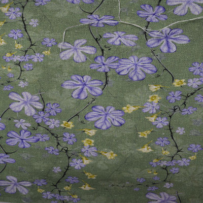 女性のためのDress Linen Printデジタル夏のバーガンディの印刷物の綿