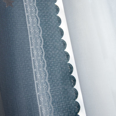 柔らかいポリエステル カーテンの生地の勾配色の炎-抑制剤