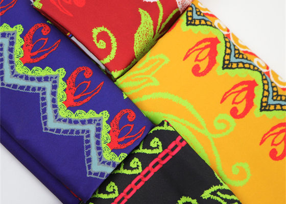 大きい花ポリエステルは装飾の付属品のための生地を印刷した