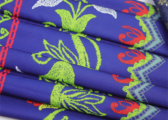 大きい花ポリエステルは装飾の付属品のための生地を印刷した