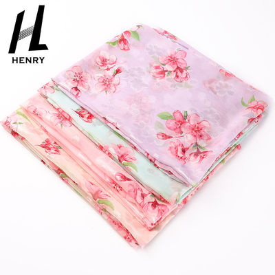 DIYの装飾のためのパターン柔らかいテュルの注文生地の軽くて柔らかい花柄