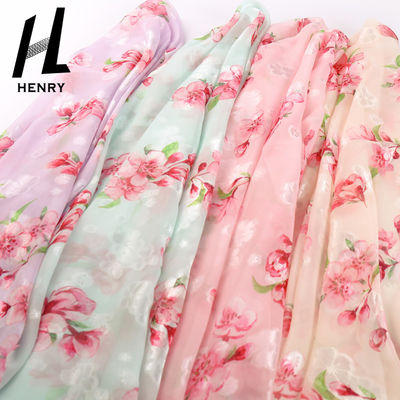 DIYの装飾のためのパターン柔らかいテュルの注文生地の軽くて柔らかい花柄